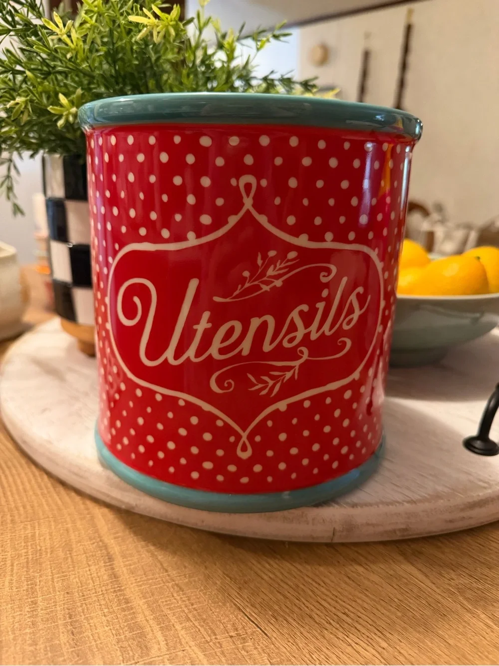 The Pioneer Woman Flea Market Collection Utensil Crock